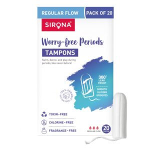 Sirona Period Made Easy Tampons 20 Piece For Medium & Regular Flow