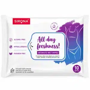 Sirona Intimate Wet Wipes 10-wipe pack