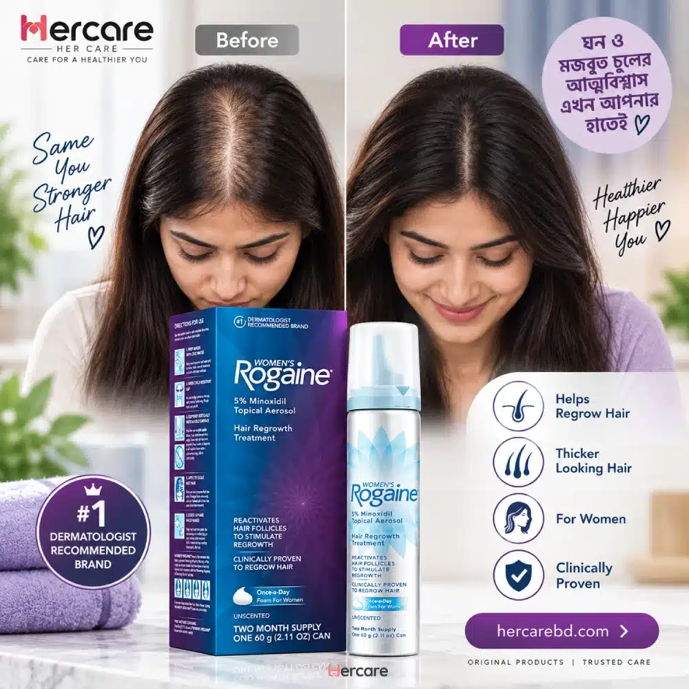 Women’s Rogaine 5% Minoxidil Foam 60g - Image 4