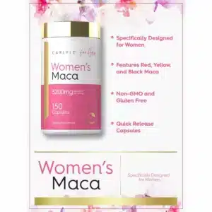Carlyle Red Yellow Black Maca Root 3200mg Capsules
