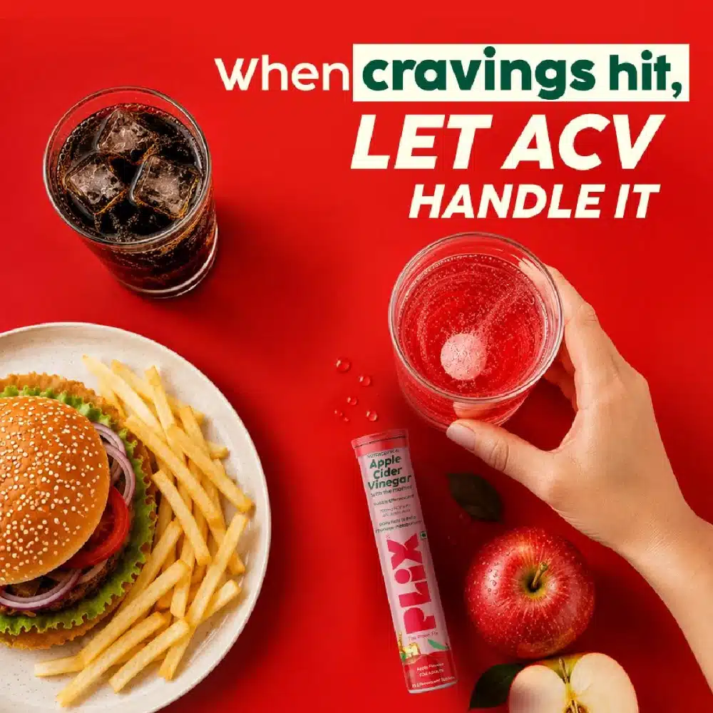 PLIX ACV Effervescent Tablets with pomegranate