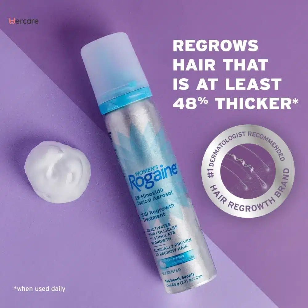 Women’s Rogaine 5% Minoxidil Foam 60g - Image 3