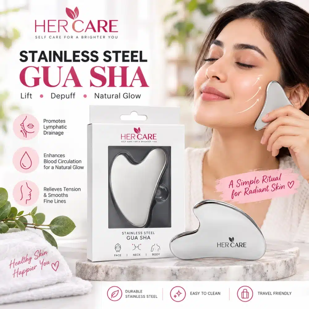 Stainless Steel Gua Sha Facial Tool for face and neck