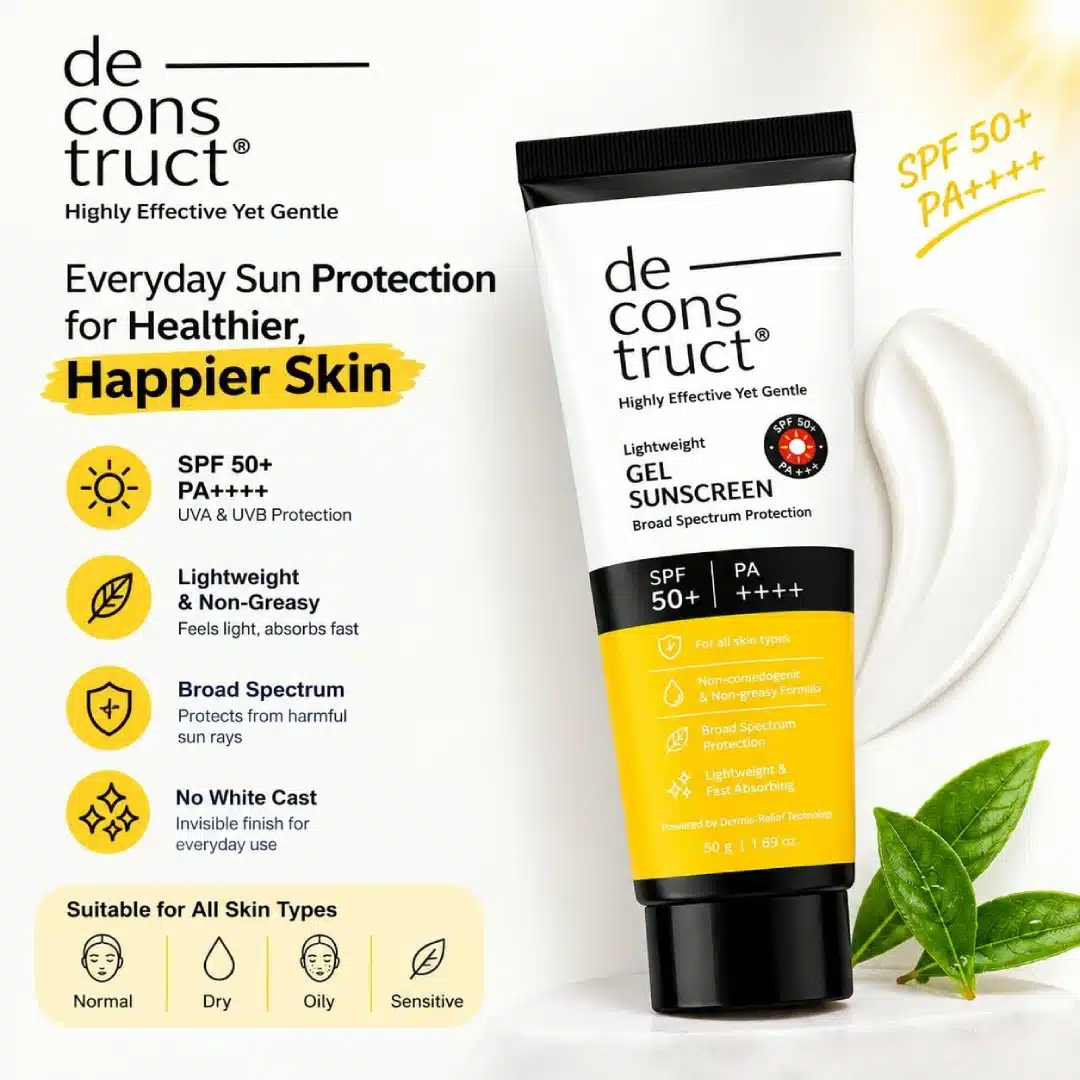 Deconstruct Lightweight Gel Sunscreen SPF 50+ PA++++ in the 50 g size