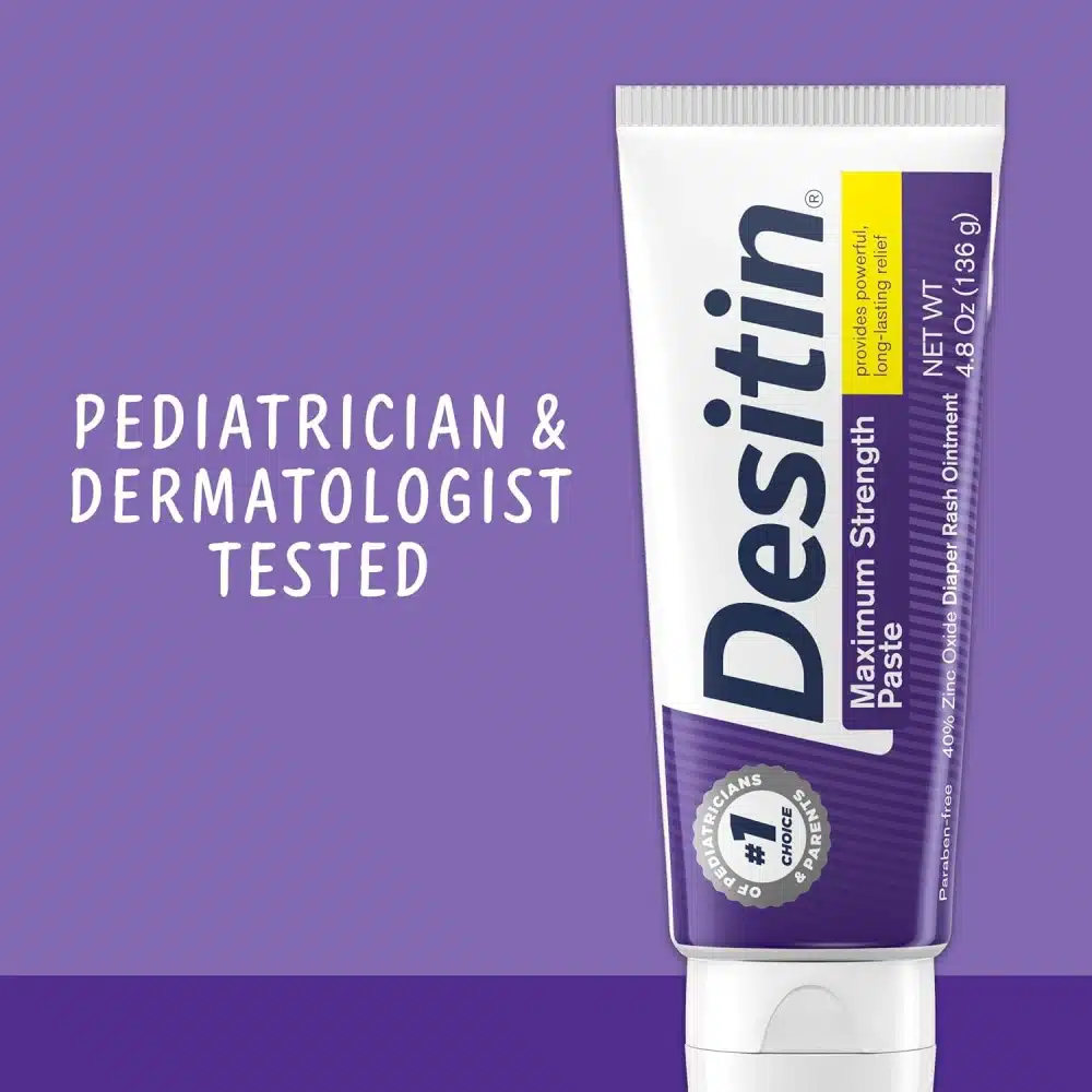 Desitin Maximum Strength Baby Diaper Rash Paste 4.8 oz Tube