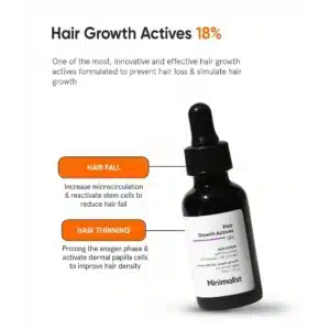 Minimalist Hair Growth Actives 18% Hair Serum Made in India