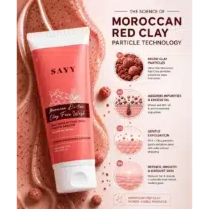 SAYY Moroccan Red Clay Face Wash 100ml